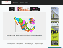 Tablet Screenshot of municipios.com.mx